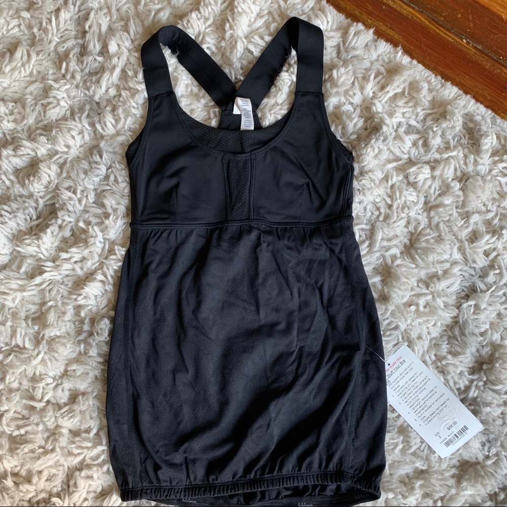 Lululemon Athletica Black Racerback Fitted Tank